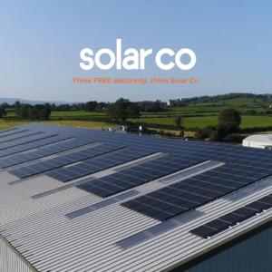 solar panels on a farm building
