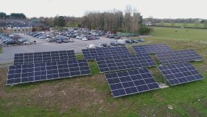 Ground mount solar pv on a hotel